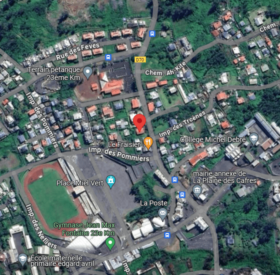 Plan d'accès à Laverie de la Plaine des Cafres, 51 Rue Raphaël Douyère